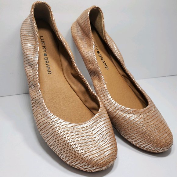 Emmie Rose Gold Ballerina Flats 
